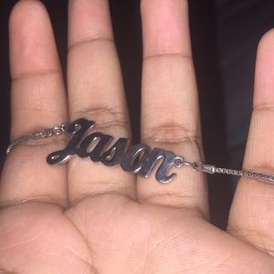 Jewelry | Silver 16inch Jason Name 